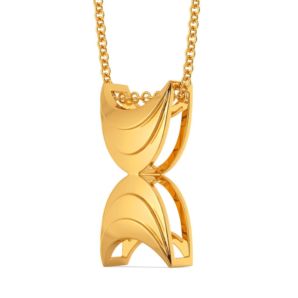 Button Down Gold Pendants