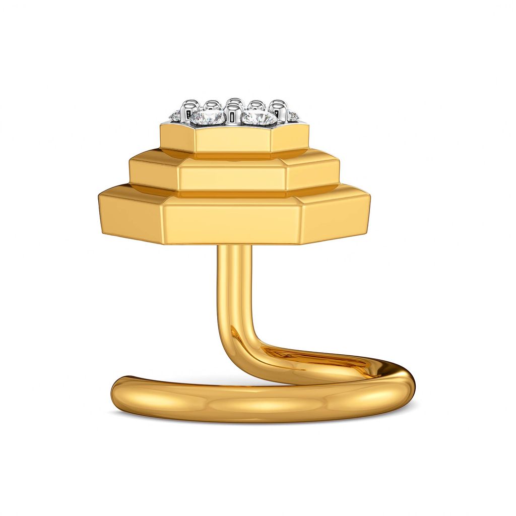Crisp Suiting Diamond Nose Pins