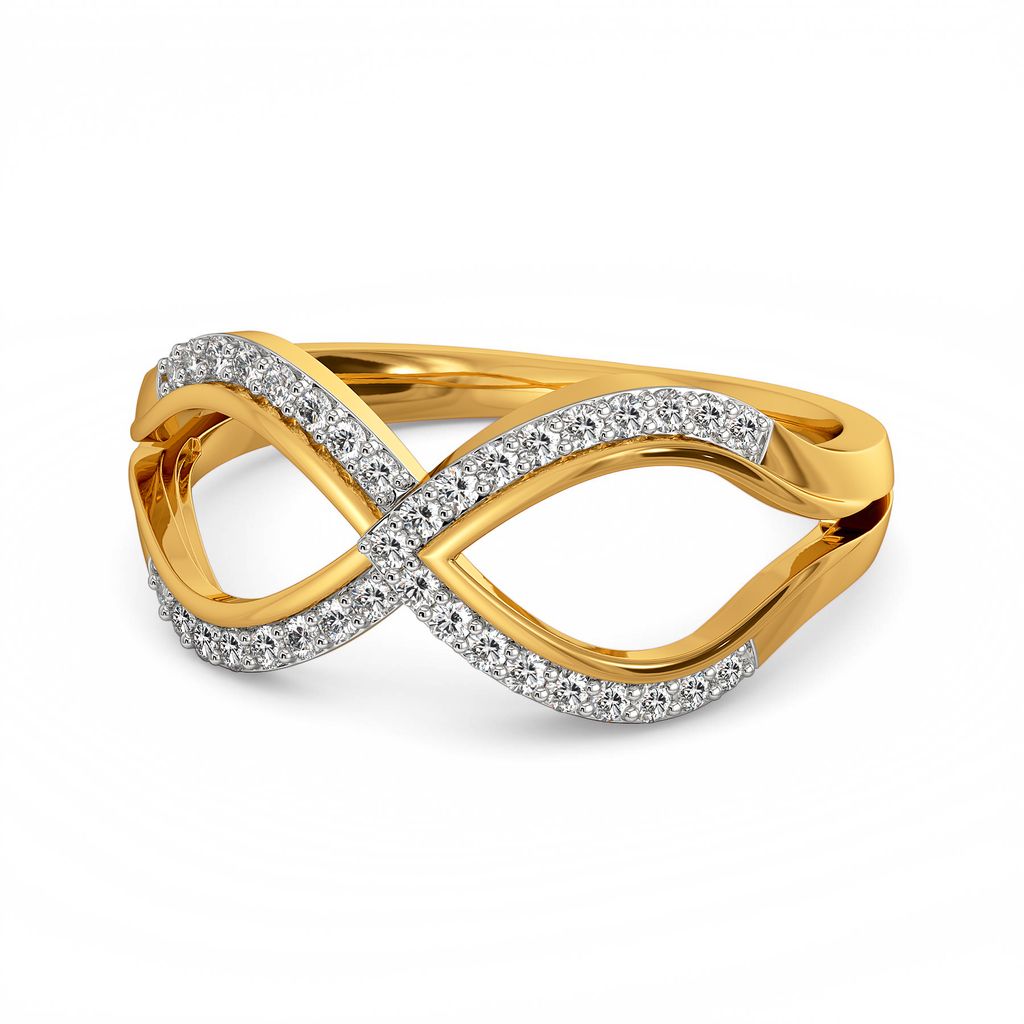 Sharp Layering Diamond Rings alternate view 3