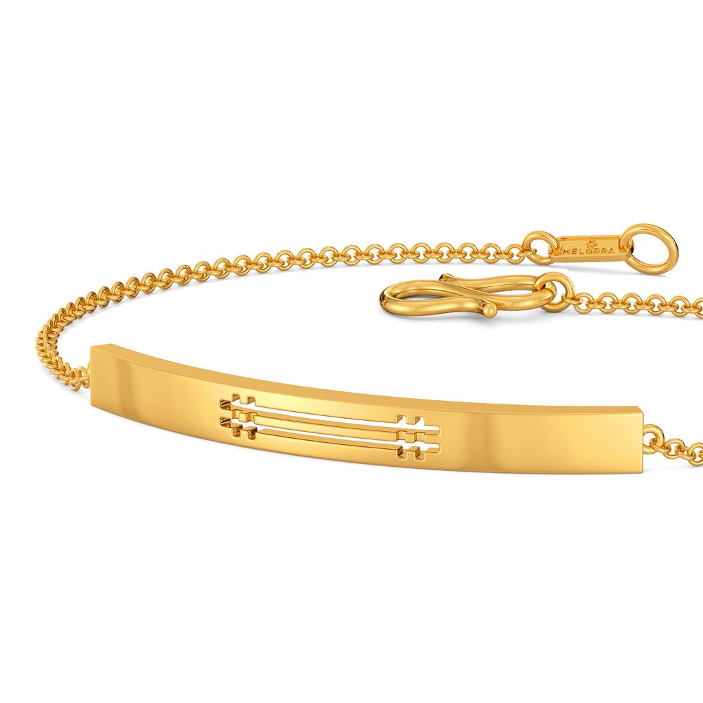 Maverick Plaids Gold Bracelets
