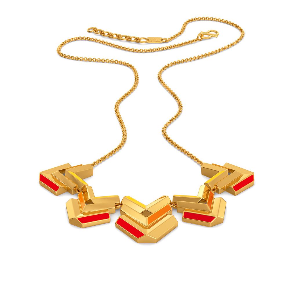 Block O Fever Gold Necklaces