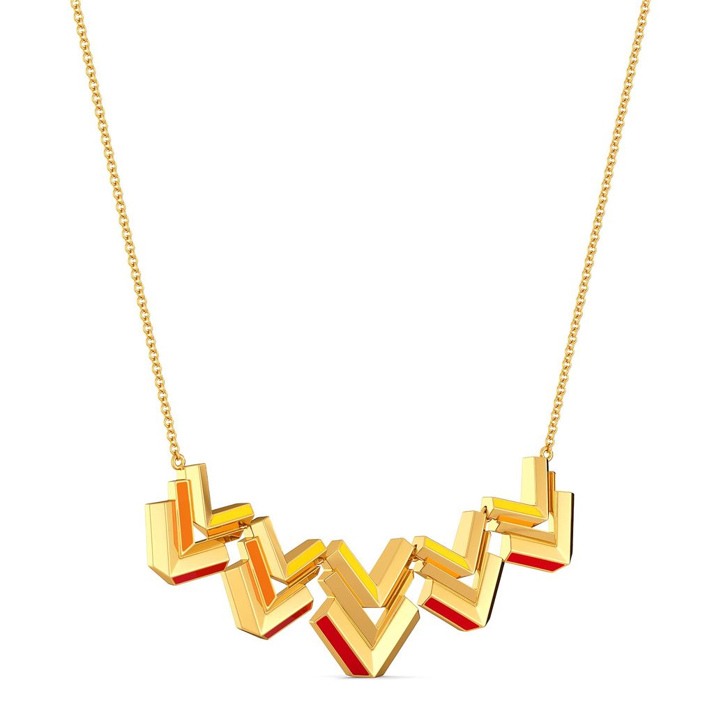 Block O Fever Gold Necklaces