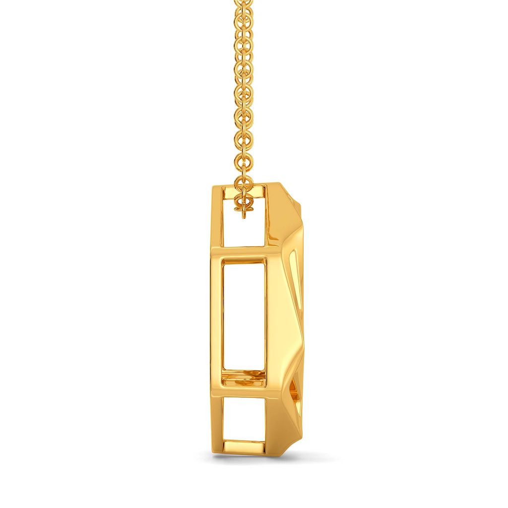 Block O Meter Gold Pendants