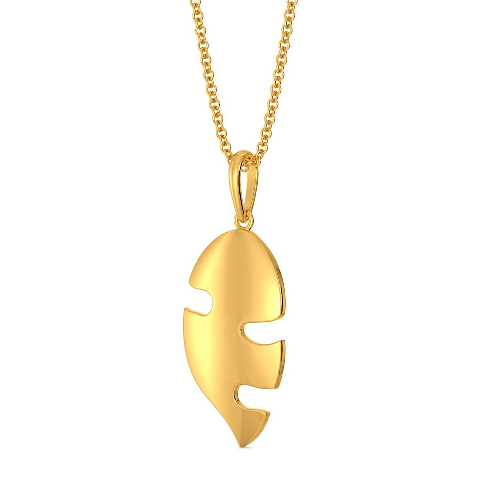 Chief Leaf Dangle Gold Pendants