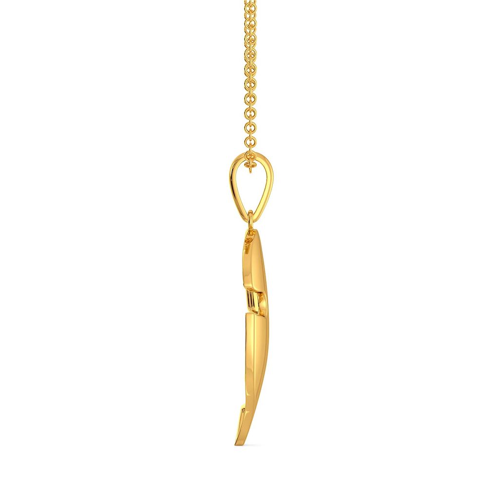Chief Leaf Dangle Gold Pendants