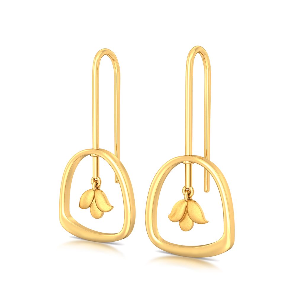 Shy Lily Gold Earrings