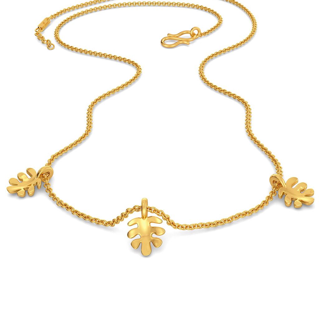 The Oak Stroke Gold Necklaces