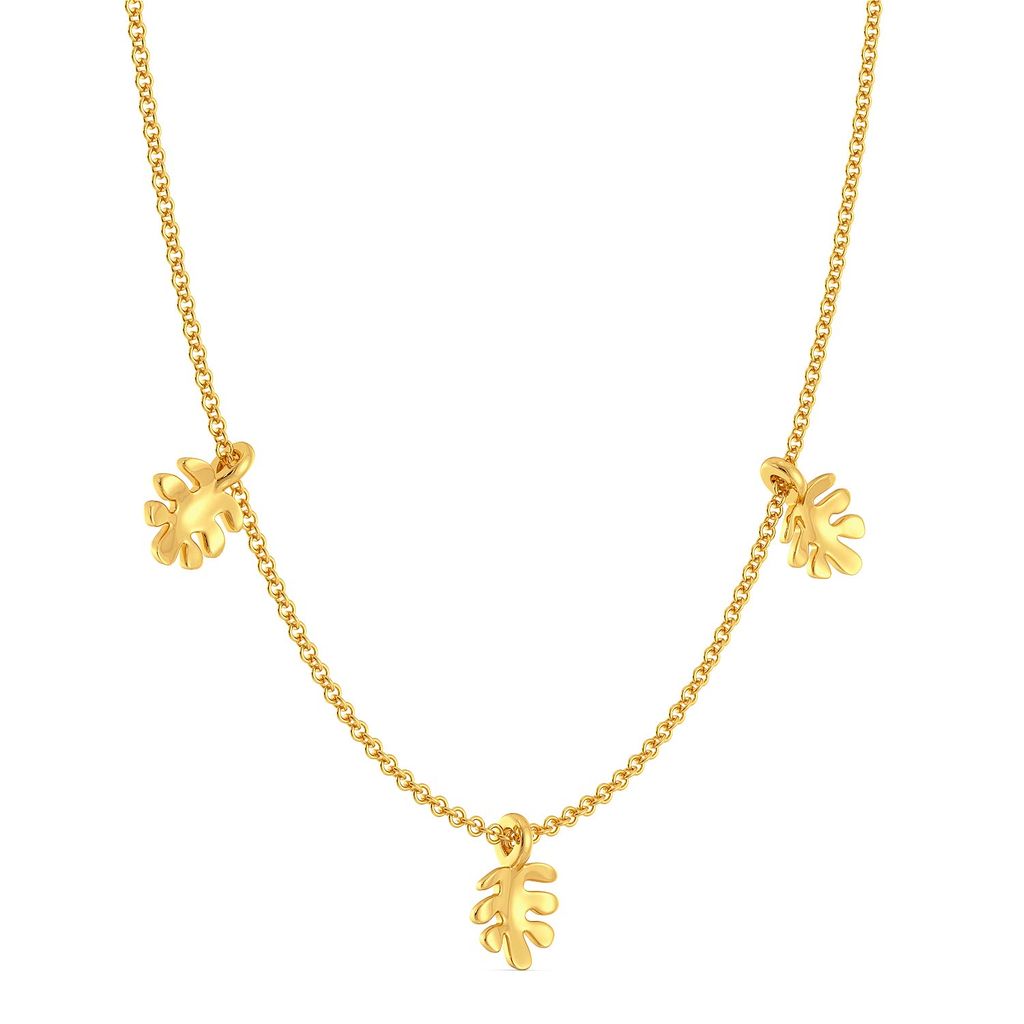 The Oak Stroke Gold Necklaces