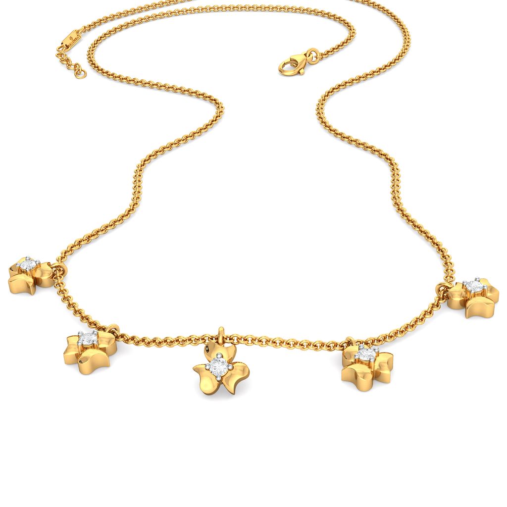 Flower Power Diamond Necklaces