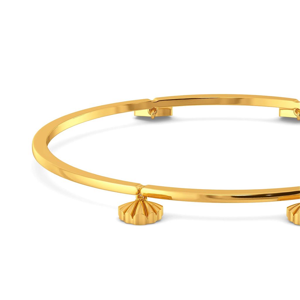 Cease Scallop Gold Bangles