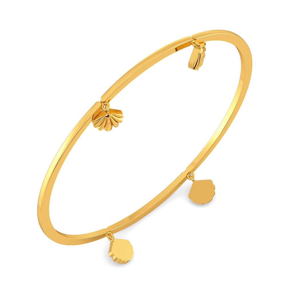 Cease Scallop Gold Bangles