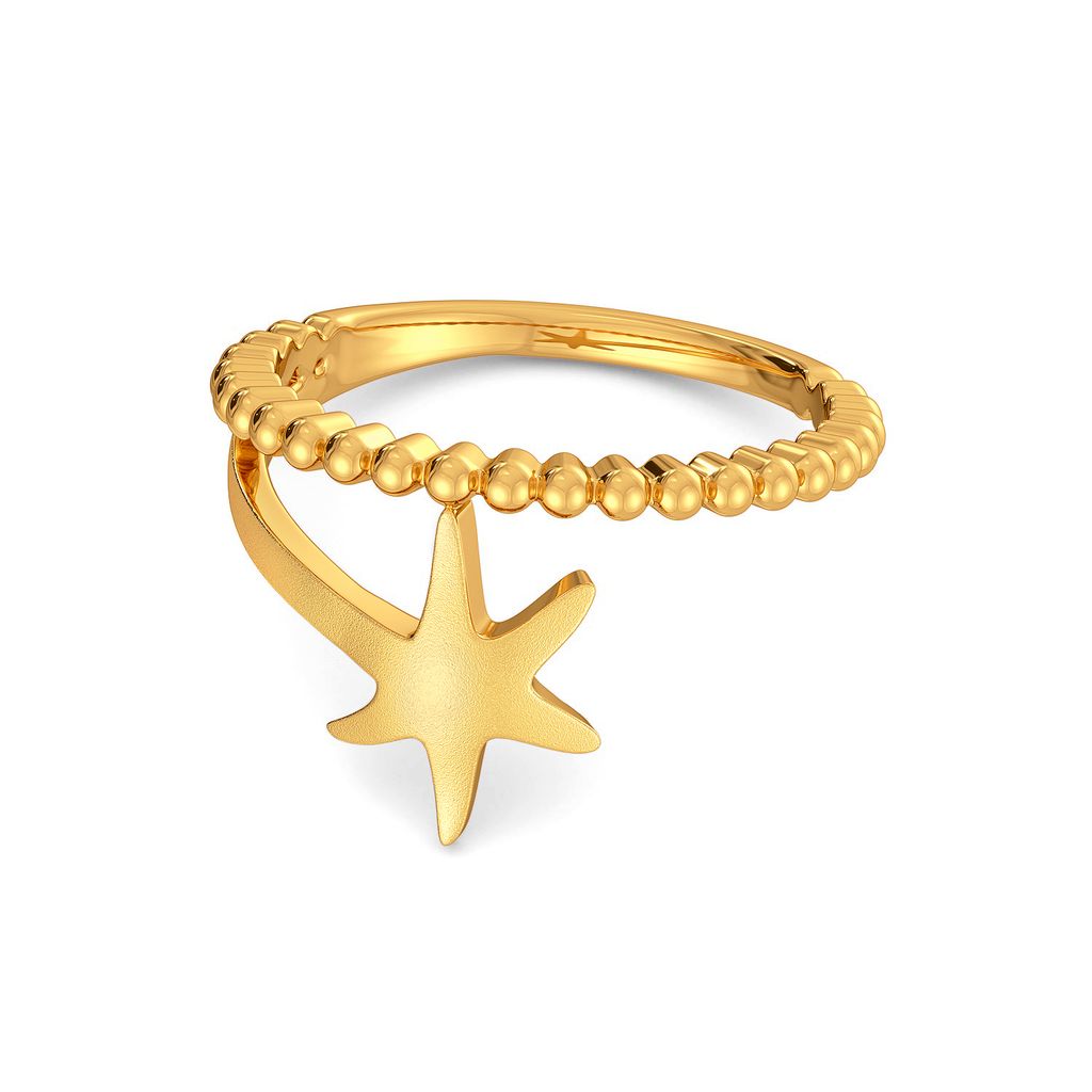 Star Shell Gold Rings alternate view 3