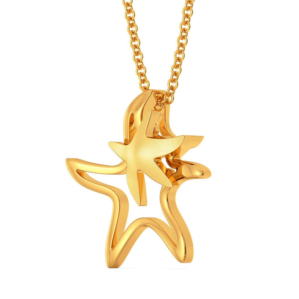 Star Shell Gold Pendants