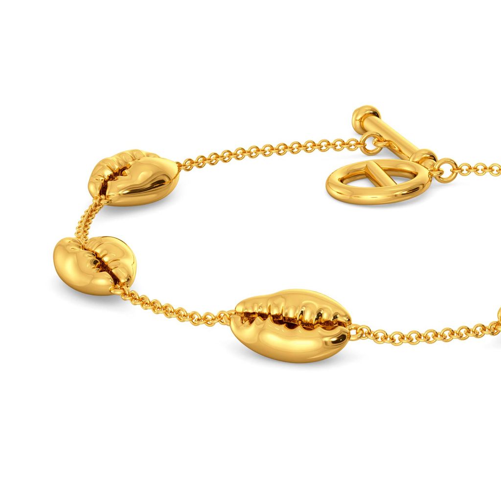Shell Shocks Gold Bracelets