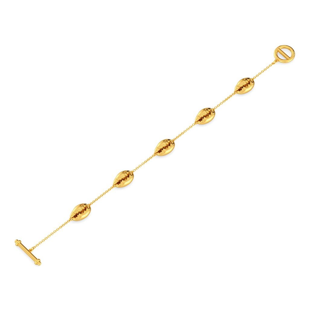 Shell Shocks Gold Bracelets
