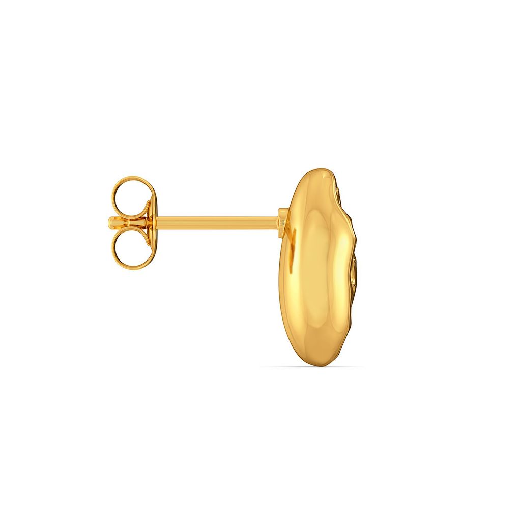 Shell Shocks Gold Earrings