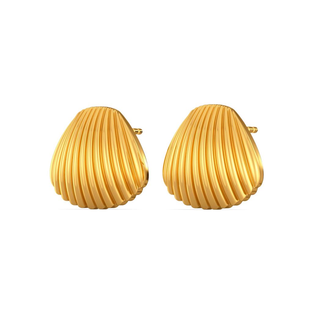 Clam Revamp Gold Earrings