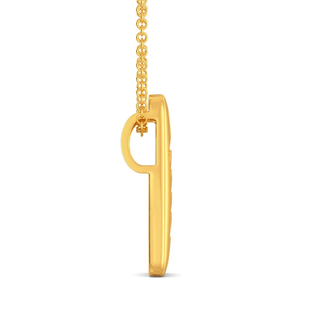 Turn of Ferns Gold Pendants
