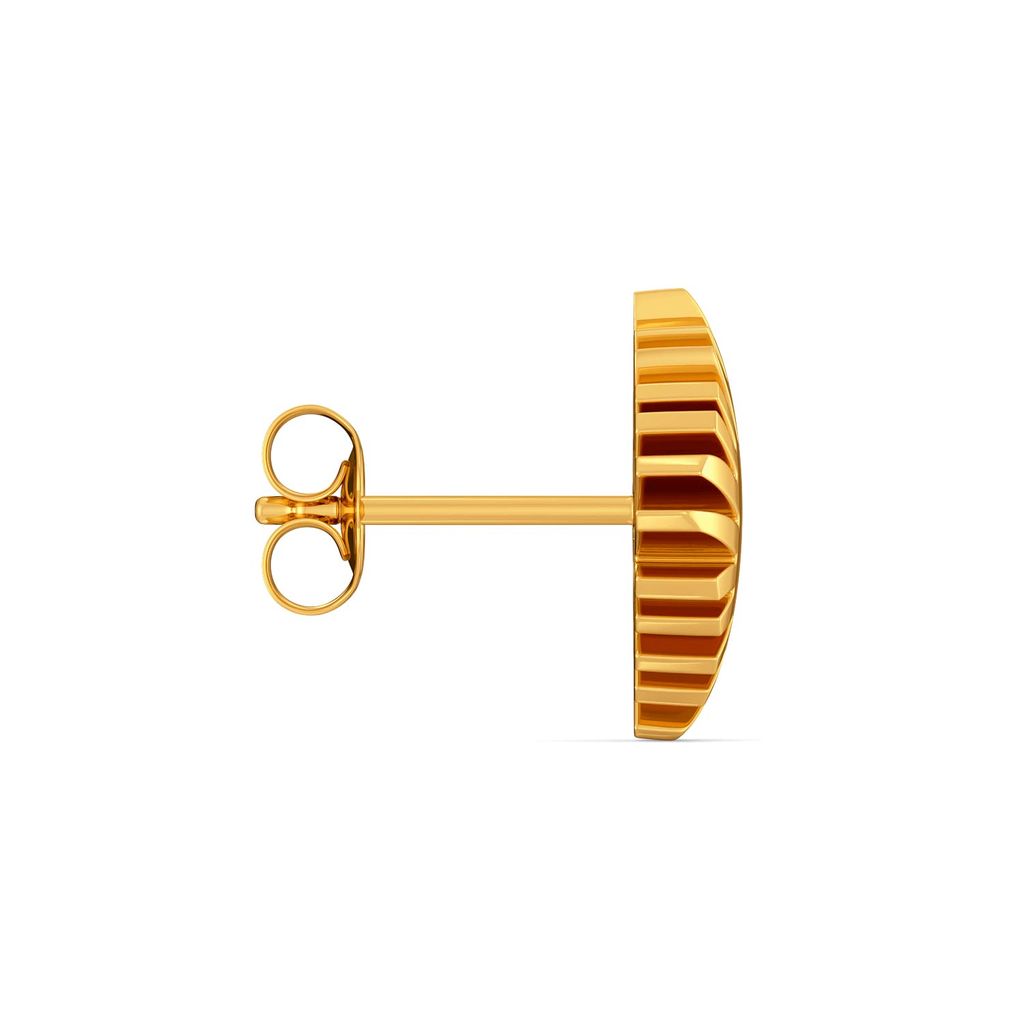 Rhomb Palm Gold Earrings