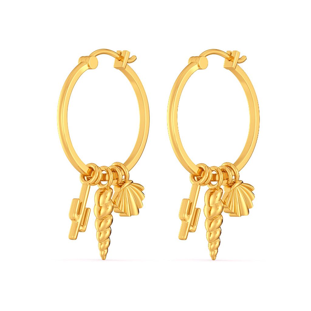 The Beachy Bunch Gold Earrings