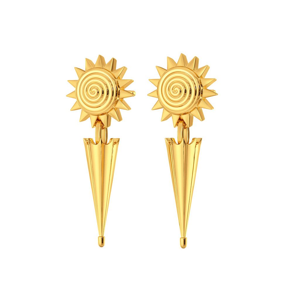 Sun N Spick Gold Earrings