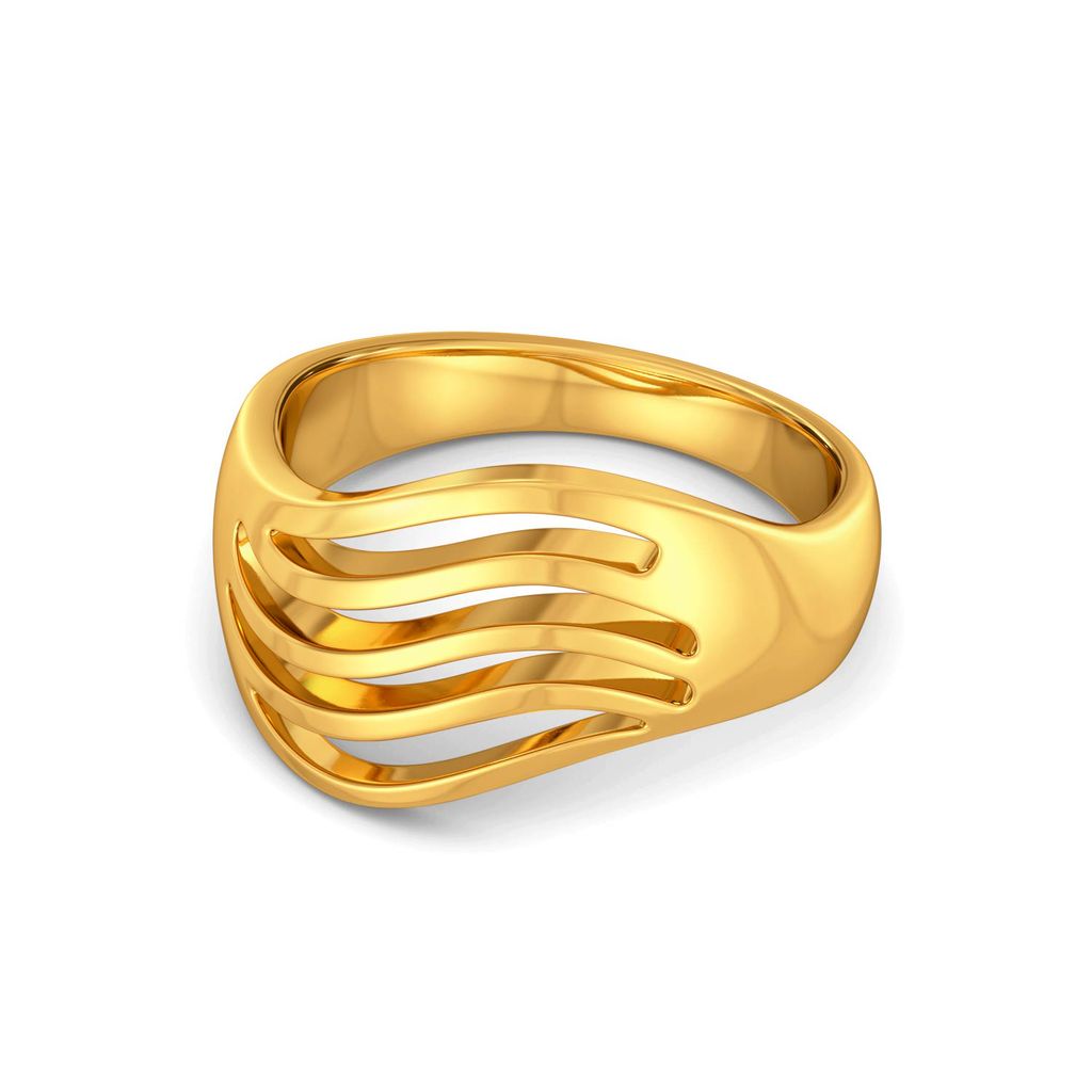 Tide and Stride Gold Rings alternate view 3