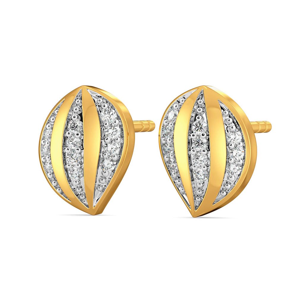The Coral Conch Diamond Earrings