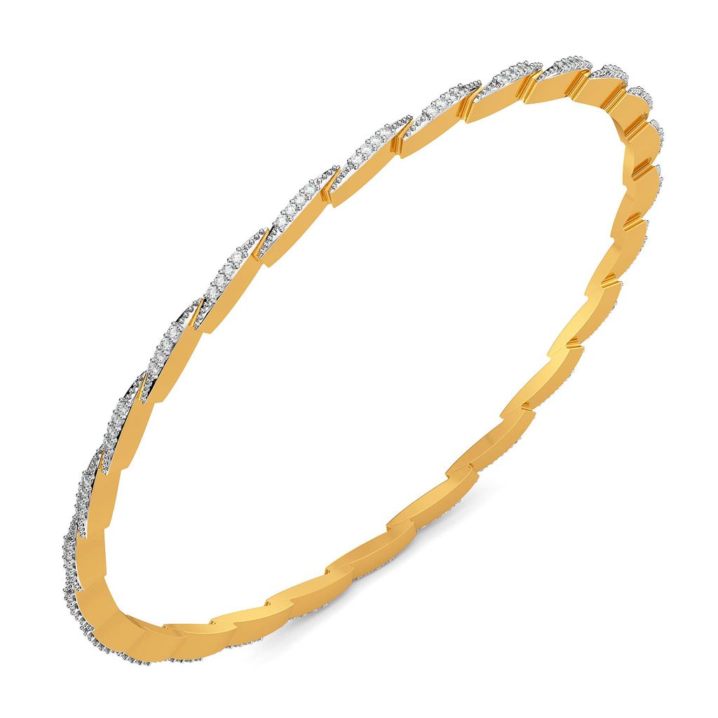 Stun A Fern Diamond Bangles