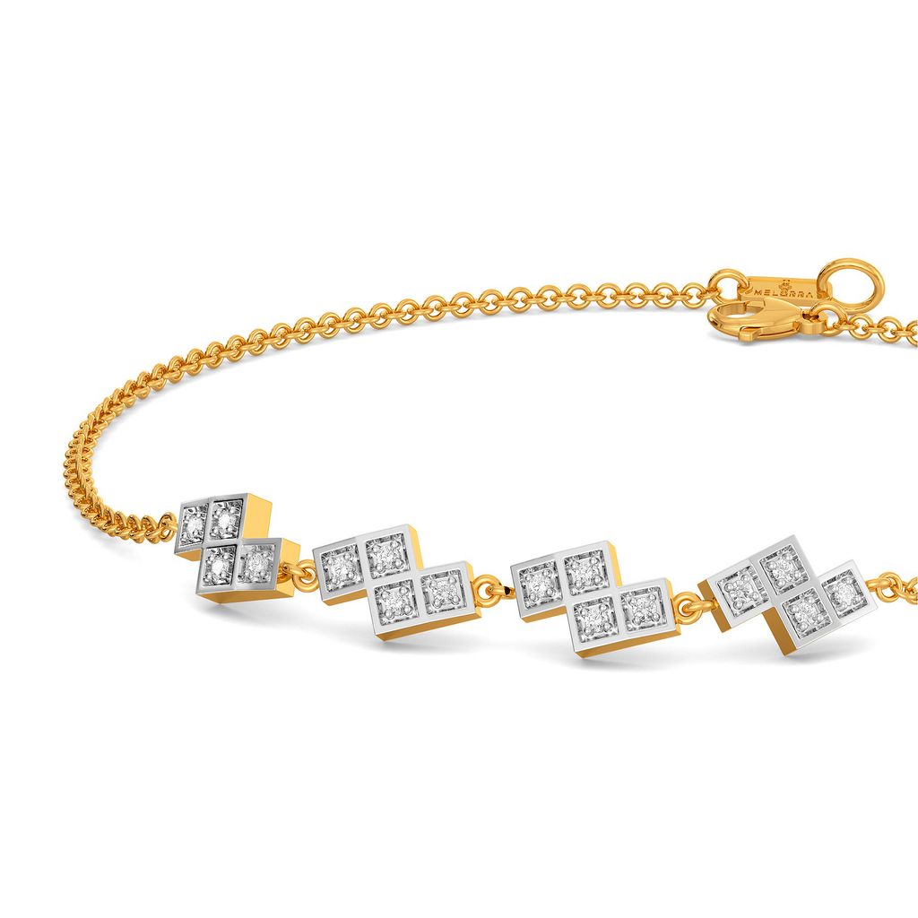 Plaid Ful Diamond Bracelets