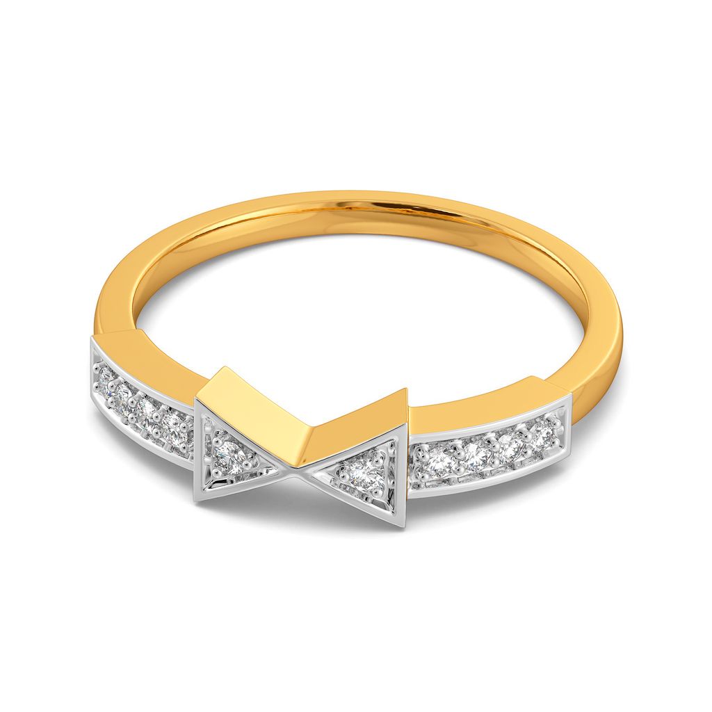 Chequered Twins Diamond Rings alternate view 3