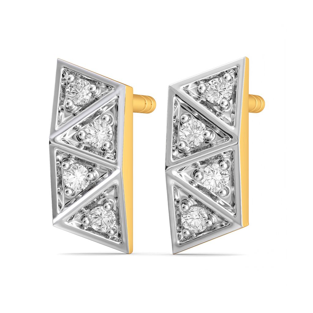 Trinity Checks Diamond Earrings