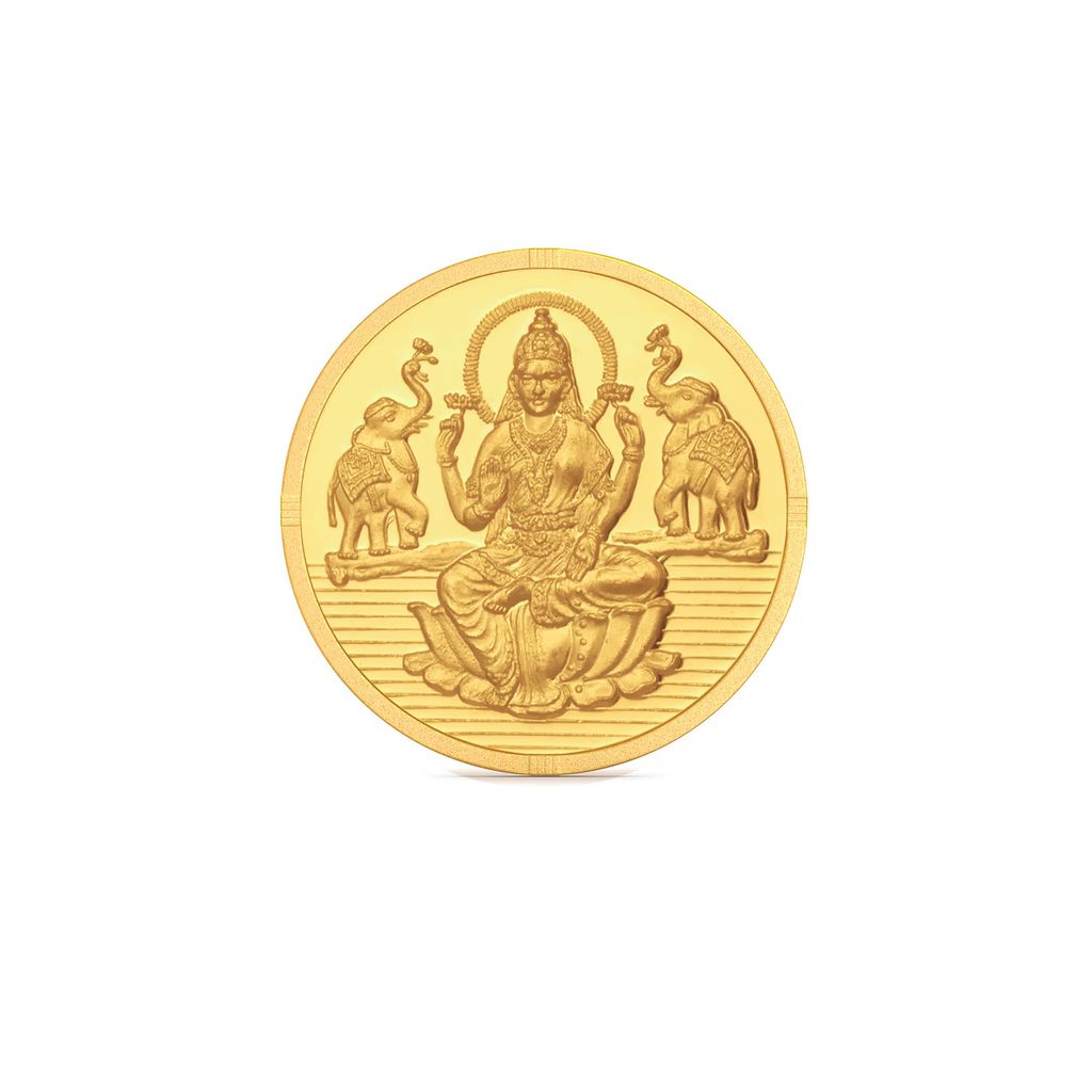 Goddess Lakshmi 2 Gram 24 Karat Gold Coins
