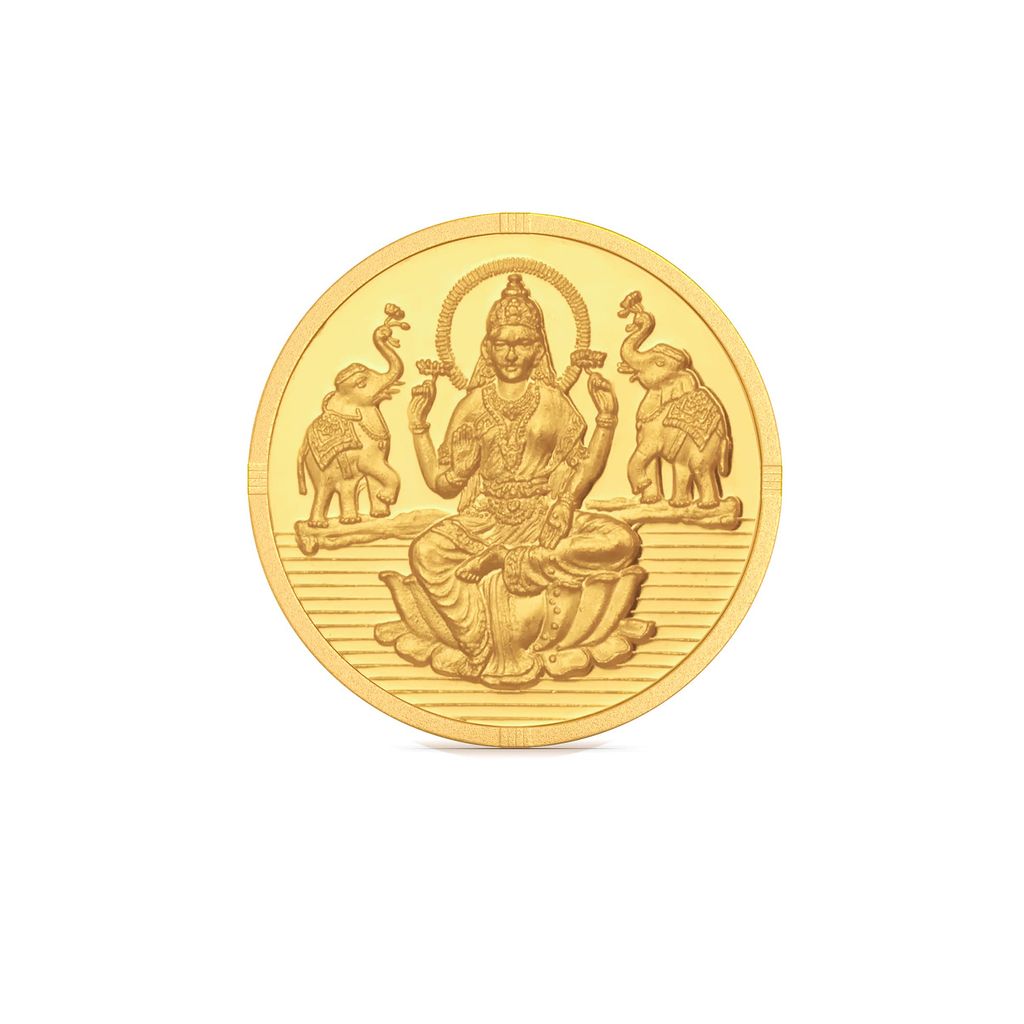 Goddess Lakshmi 5 Gram 24 Karat Gold Coins