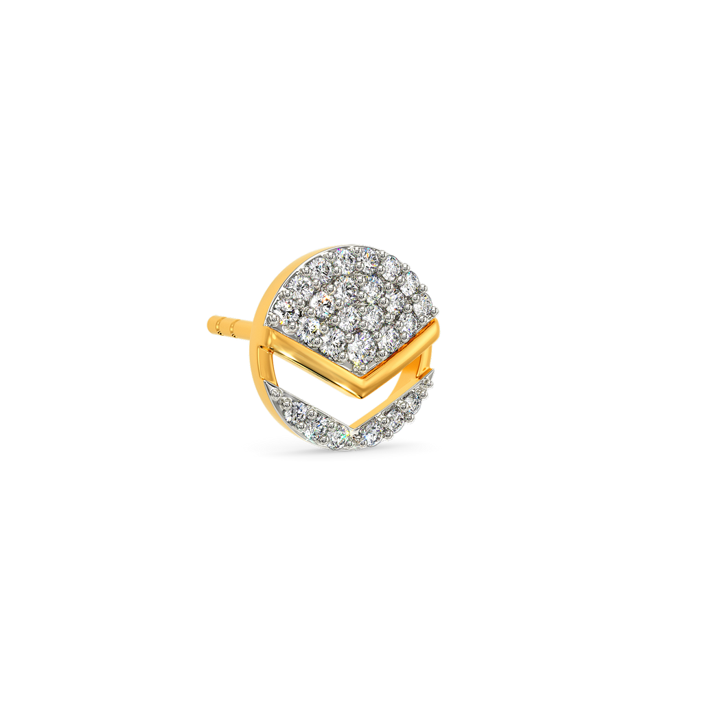 Relaxed Rhythm Diamond Earrings For Men