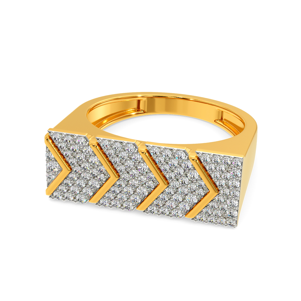 Sporty Meets Casual Diamond Rings For Men alternate view 2