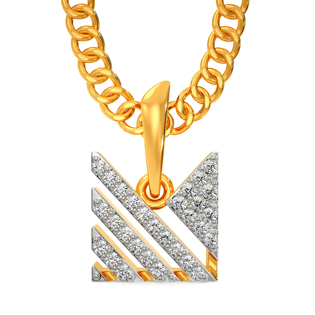 Speedy Stride Diamond Pendants For Men