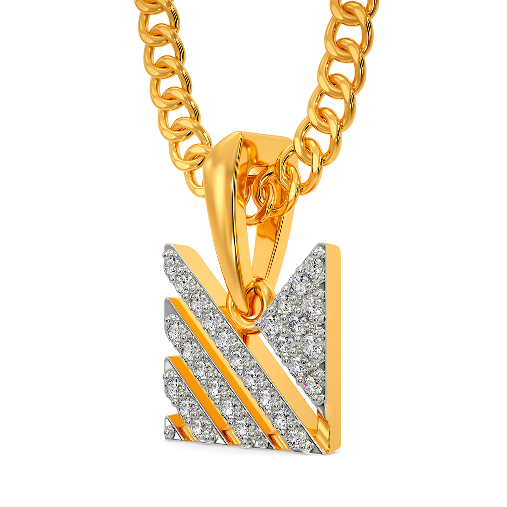 Speedy Stride Diamond Pendants For Men