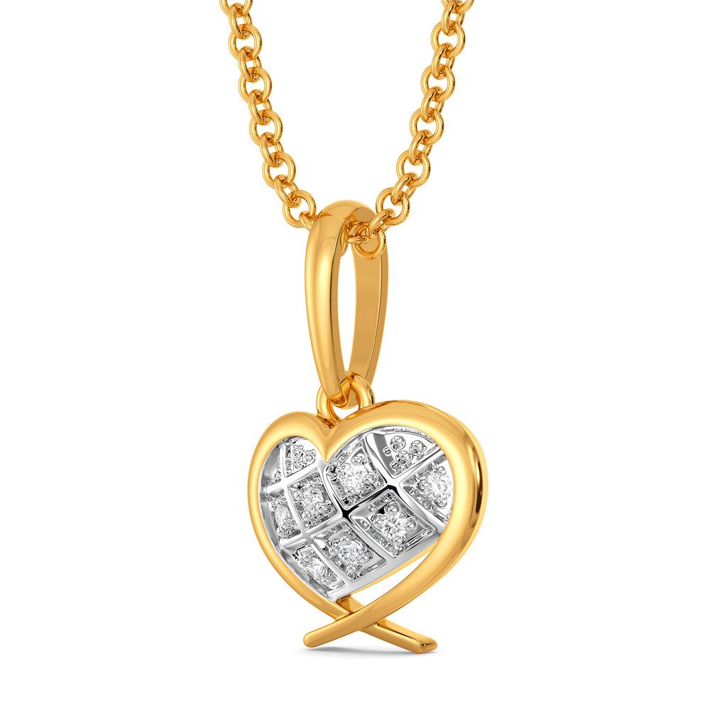 Peppy Heart Diamond Pendants