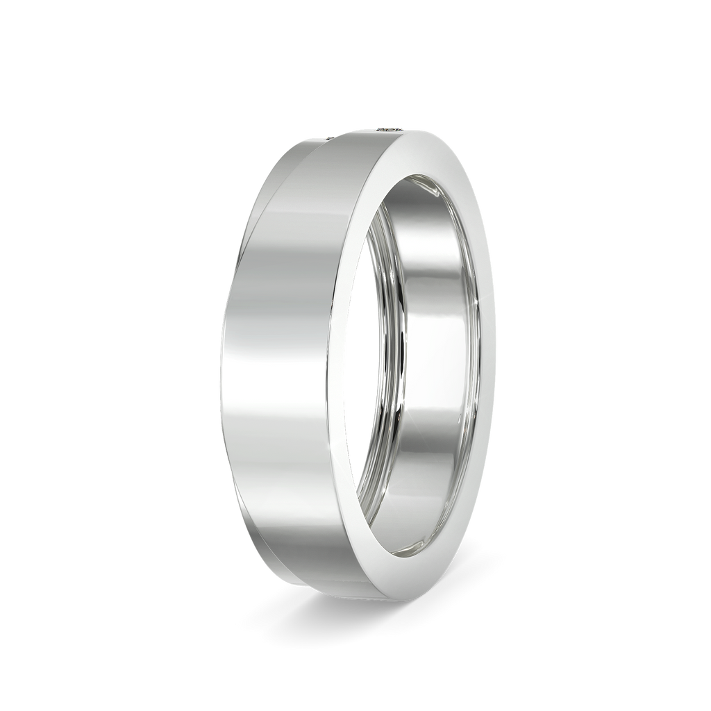 White Love Diamond Rings For Men image