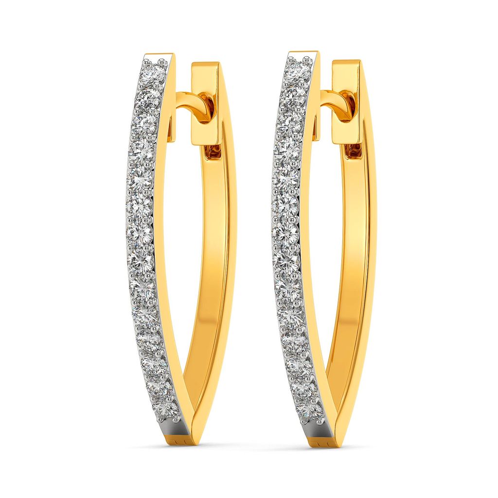 Minimal Magic Diamond Earrings