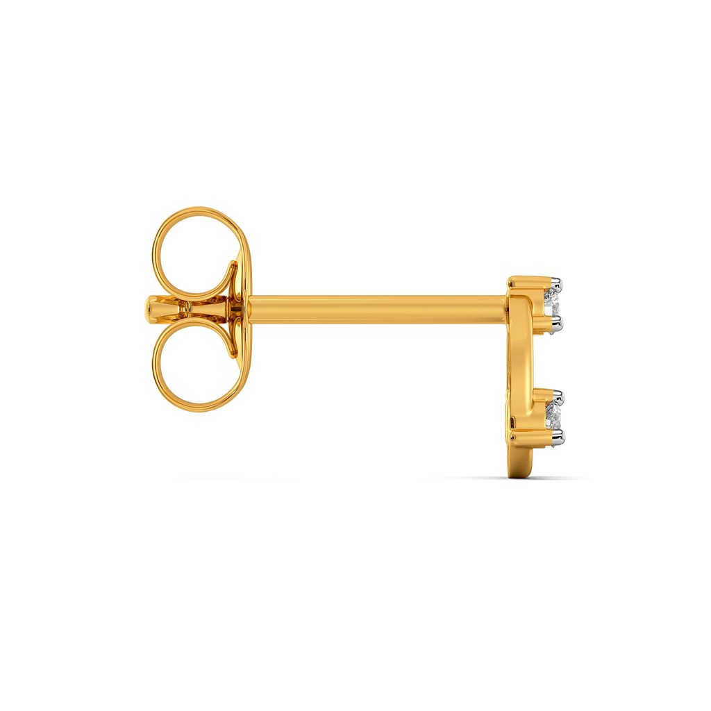 Triune Tied Diamond Earrings