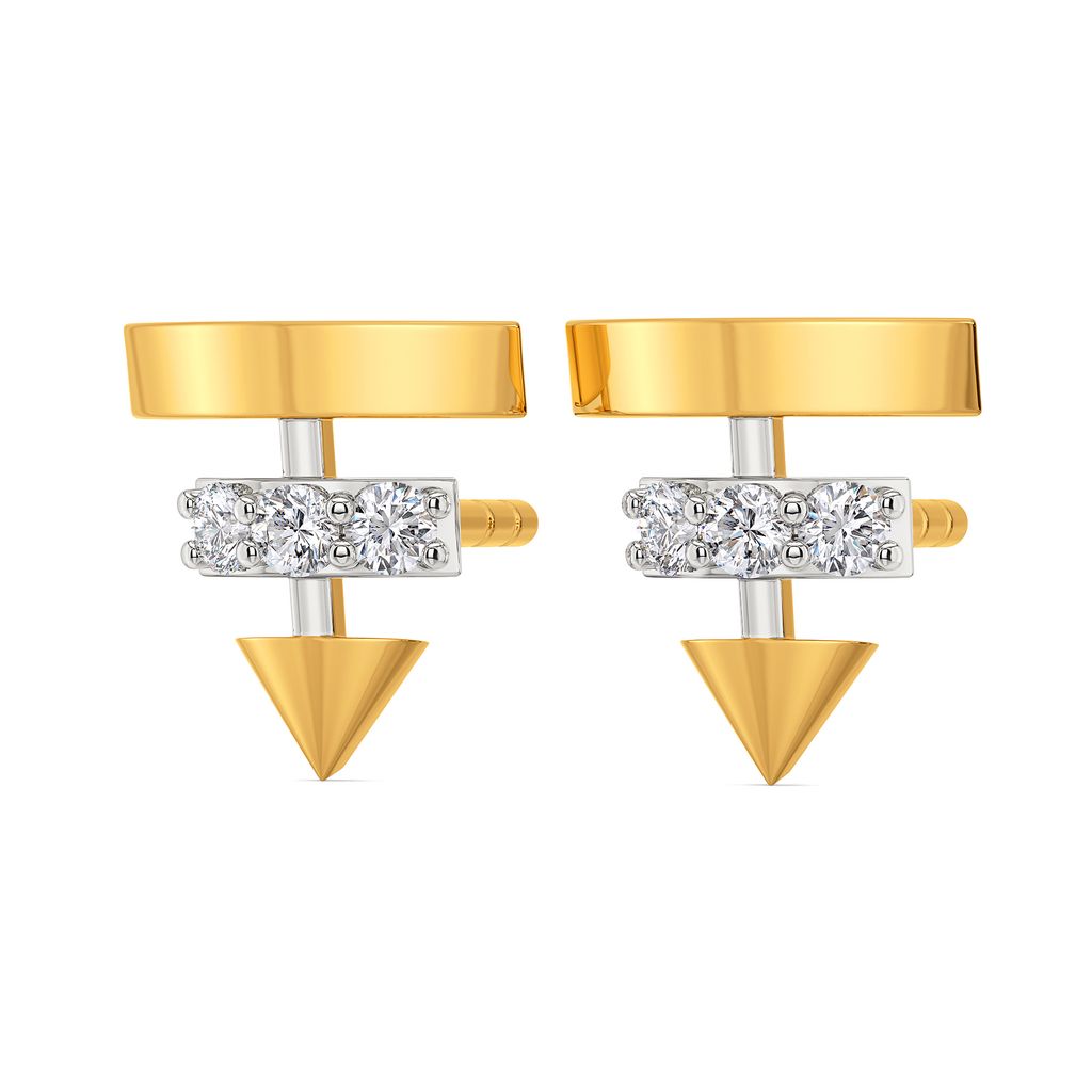 Slant Dance Diamond Earrings