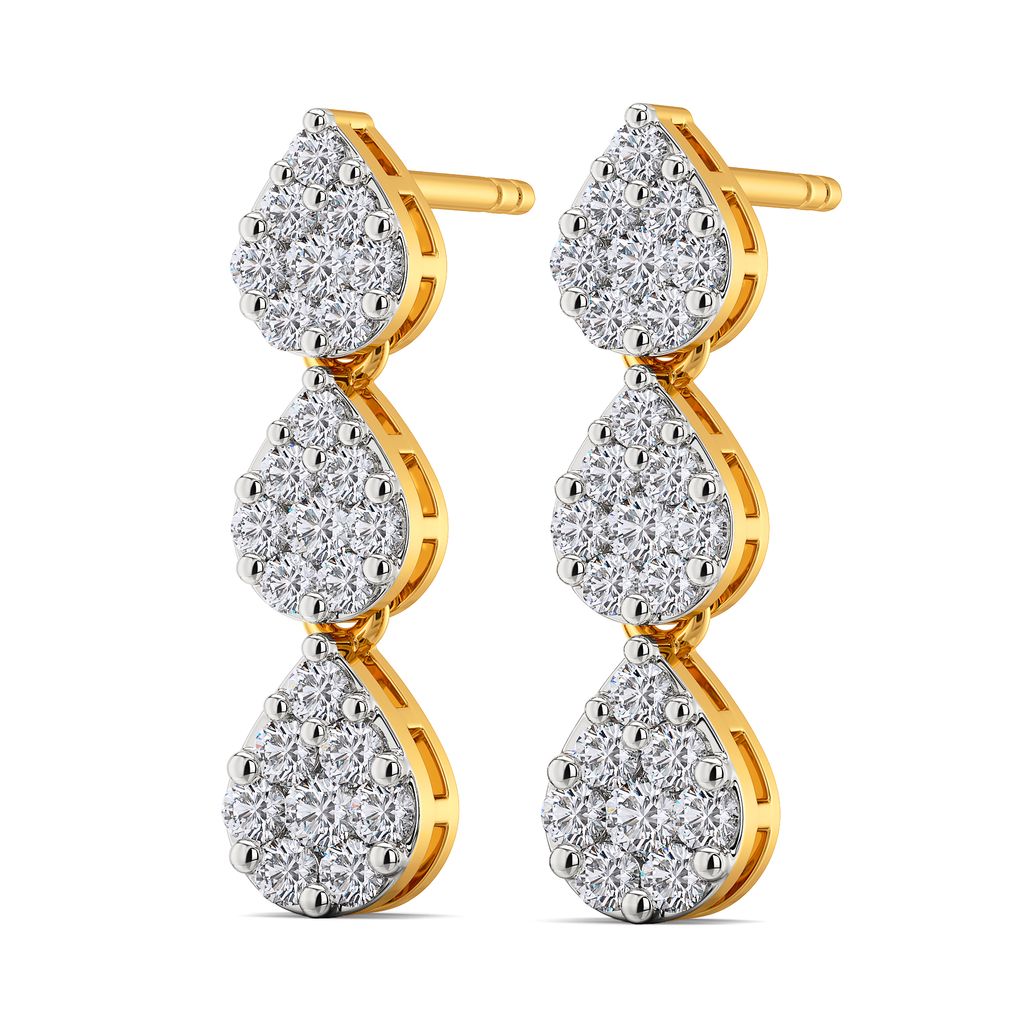 Dash Drops Diamond Earrings
