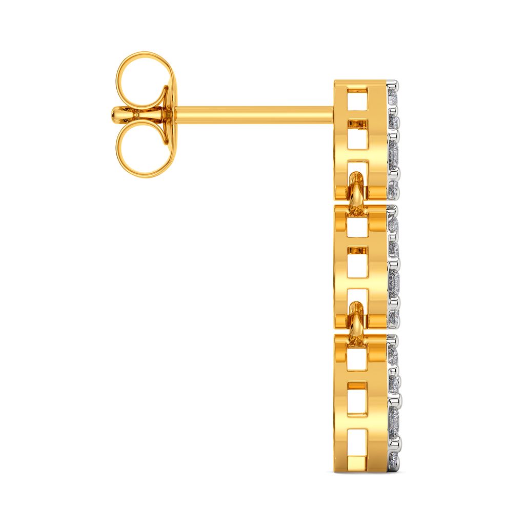 Dash Drops Diamond Earrings