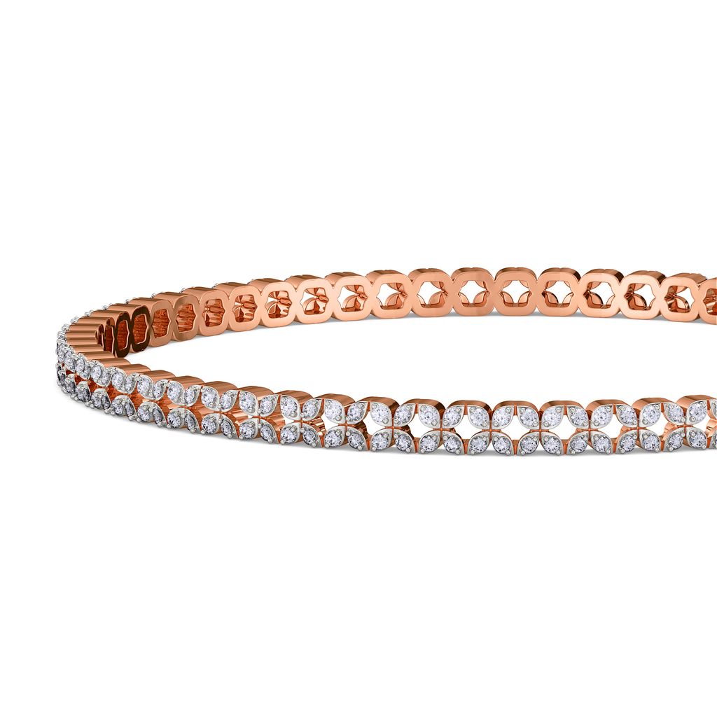 Florid Flash Diamond Bangles