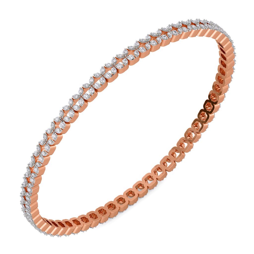 Florid Flash Diamond Bangles