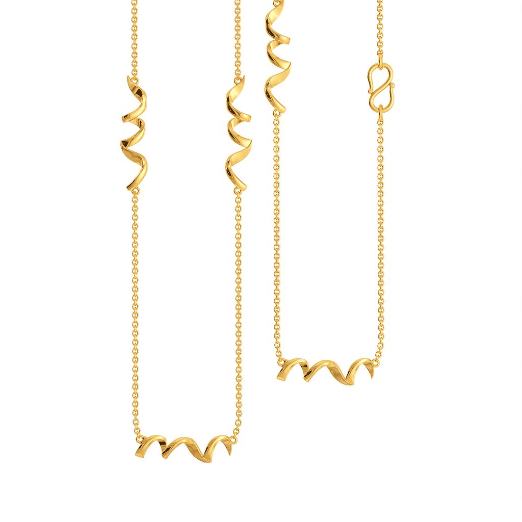 Sash Swirls Gold Chains