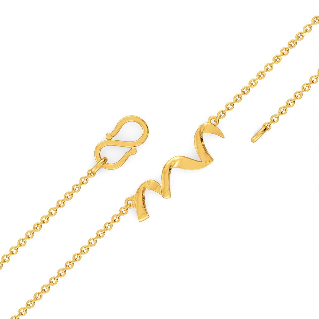 Sash Swirls Gold Chains