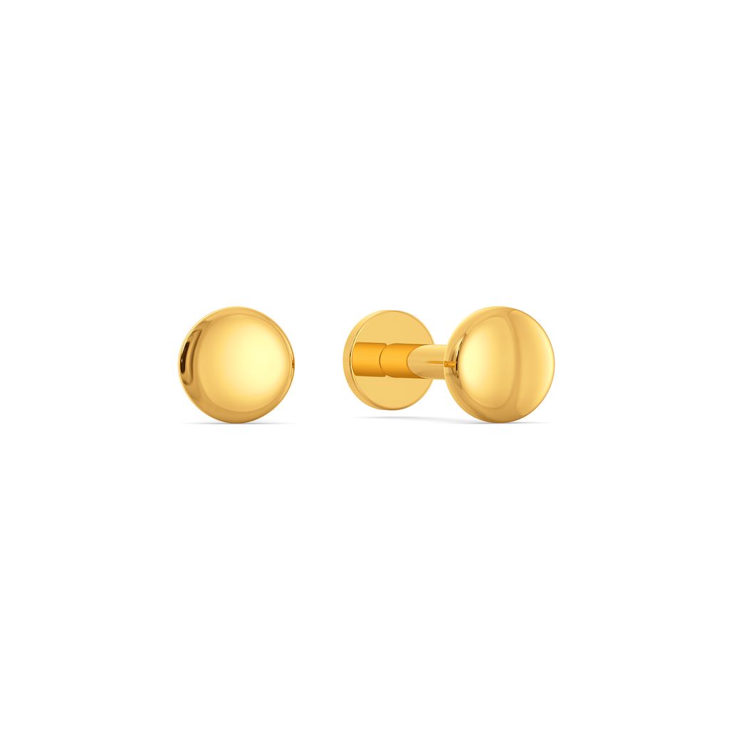 On The Dot Gold Earrings