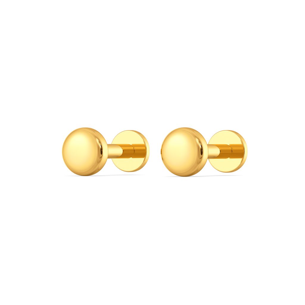 On The Dot Gold Earrings